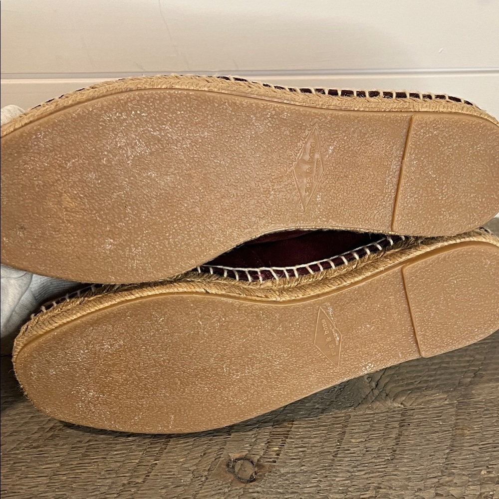 Rag & Bone Edie Espadrille Merlot Red Size EU 39 US 9 - Picture 6 of 8